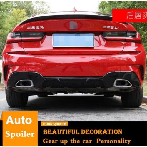 For 2020 New BMW G28 G20 325li 325i Rear Bumper Diffuser Bumpers Protector Rear Spoiler ABS Material Body kit bumper rear lip