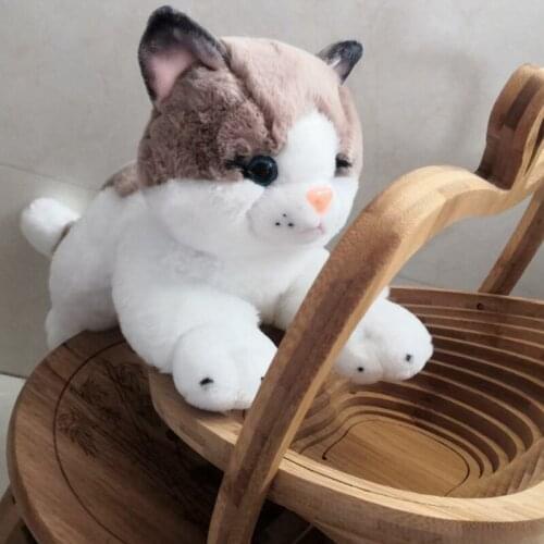 Simulation Cat Animal Model Decoration Home TV Decoration Hanging Cat Crafts Plush Toy Doll Gift Lovely