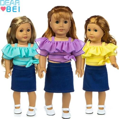 Hot Sells Reborn New Born Baby Doll Girl Doll DIY Gift`s Toy New Suit Clothes Fit 42 cm 17 Inch Fashion Dress Doll Accessories