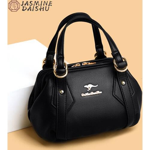 New Fashion Famous Brand Designer High Quality Leather Handbags For Women 2021 Simple Totes Ladies Causal Handbags And Purses