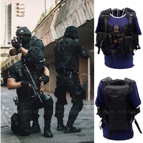 Men Military Training Combat Armor Vest Special Forces Outdoor Jungle Protective Vests Army Soldier Waistcoat Cosplay Costume