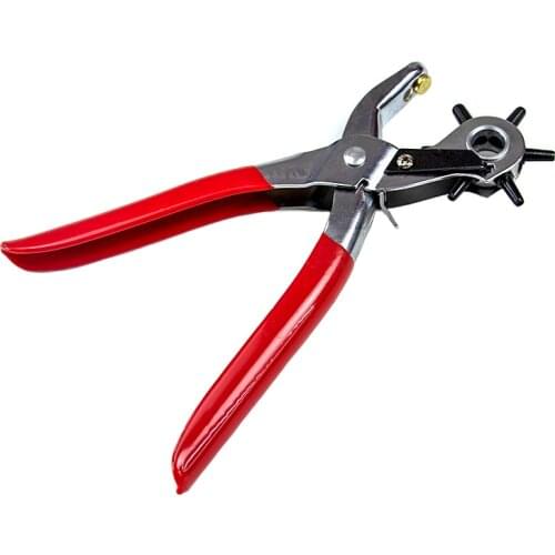 Leather Hole Punch Set for Belts Watch Bands Straps Dog Collars Saddles Shoes Fabric Craft Projects Puncher Sizes Maker Tool