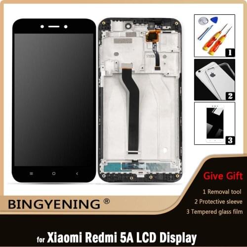 Original For Xiaomi Redmi 5A LCD Display Screen Touch Digitizer Assembly For 5.0 inch Xiaomi Redmi 5 A Phone With Frame