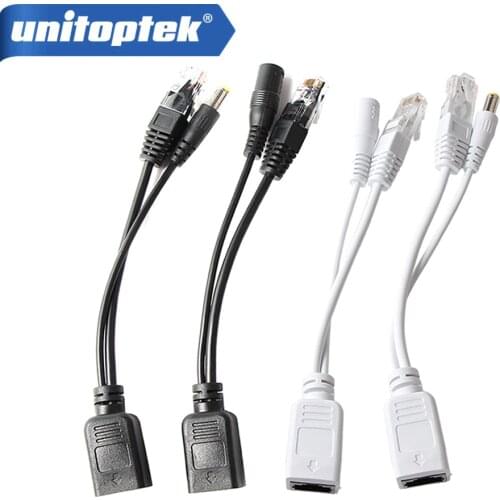 POE Splitter & POE Injector RJ45 To Power Input / Output Synthesizer Separator Combiner POE Adapter Switch Cable For CCTV System