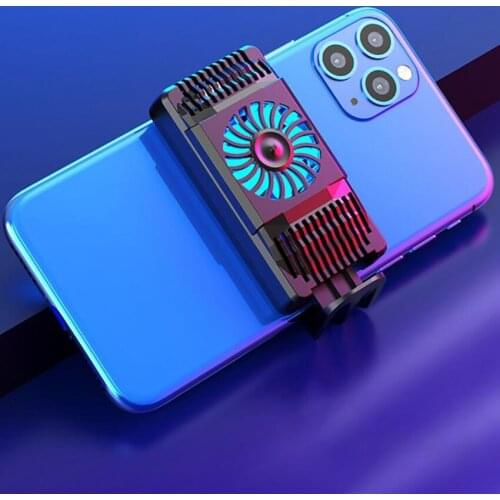 Semiconductor Cooling Fan Radiator Silent Mobile Phone Cooler, USB Gaming Cell Phone Heat Sink For 4- 6.7 Inch Mobile Phone