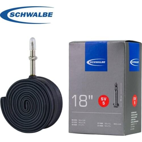 Schwalbe 18Inch Bicycle Tubes 18'' Birdy Bike Ultralight Inner Tires SV/AV Valves Cycling Inner Tyre Replacement Parts
