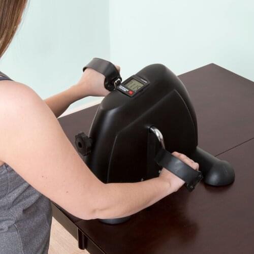 Mini Pedal Stepper Exercise Machine LCD Display Indoor Cycling Bike Stepper with Adjustable Resistance For Home Office Gym