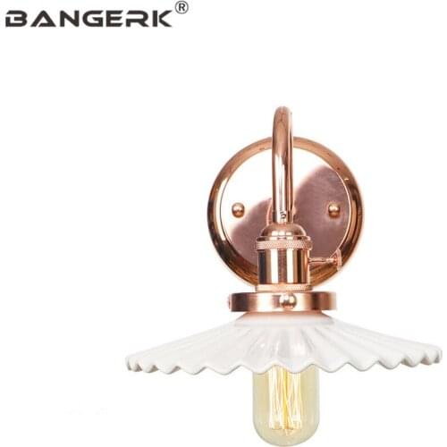 Nordic Design Wall Lamps Loft Decor Sconce Wall Lights LED Modern Iron Ceramic Switch Bedside Wall Lamp Home Lighting Luminaire