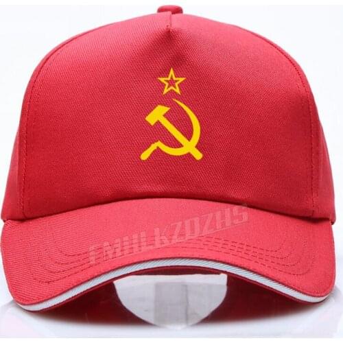 Soviet Flag Hammer and Sickle Communist Communism USSR CCCP baseball caps womens Hip Hop Caps