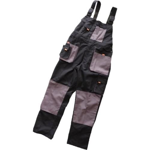 Unisex Workwear Coverall Work Bib Overall Uniform Pants Tousers Garage XXXL
