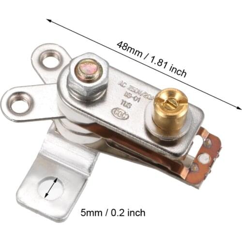 Uxcell 2pcs Rice Cooker Thermostats Electric Oven Heating Temperature Controller 20A Normal Close for Electric Oven 125V/250V