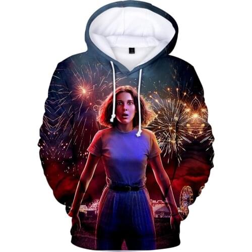 Creative 3D Print Men Hoodies Stranger Things Season 3 Women Sweatshirts Stranger Things Spring Autumn Fashion Oversized hoodies