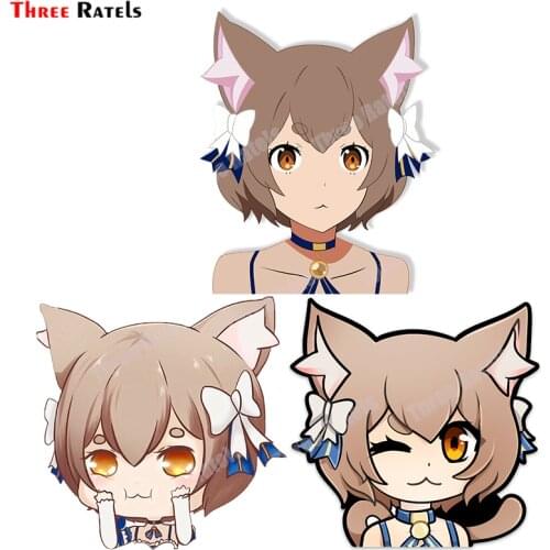 Three Ratels B307 Anime Chibi Felix Sticker Occlusion Scratch DIY Vinyl Material Decor Decals Anti Scratch Film
