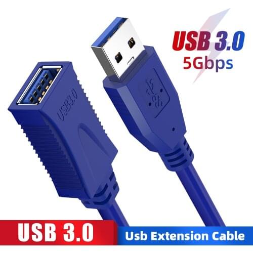USB3.0 Male To Female Extension Cable High Speed Data Transmission Cable For Keyboard Printer Camera Mouse Game Controller