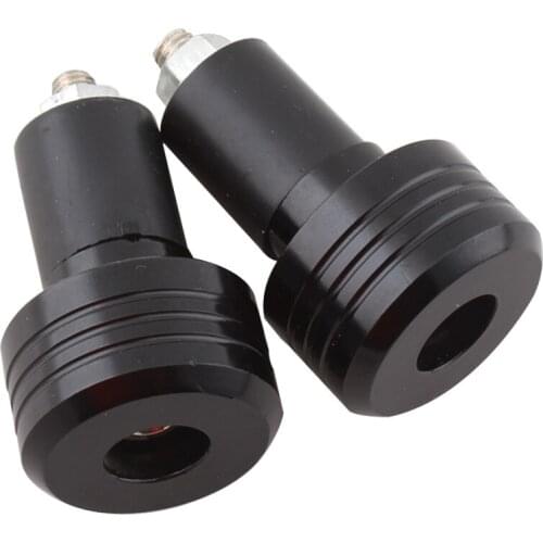 7/8" Universal Motorcycle Handlebar Grip End Caps Aluminum Plugs Moto Handle Bar Weight Slider Stopper