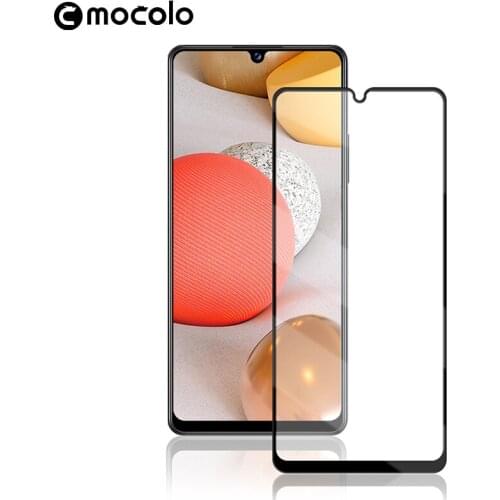 For Samsung A42 Screen Protector Mocolo A42 Full Glued Adhesive Tempered Glass film for Samsung Galaxy A42 Screen Protector