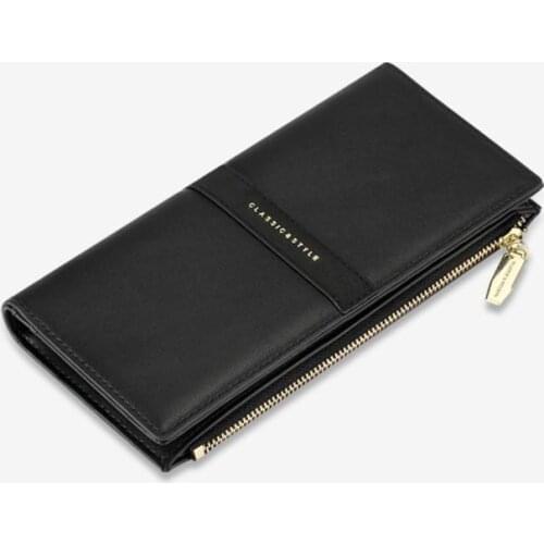 Seagloca Wallet Women Frosted Ultra-thin Zipper Bag Long Clutch