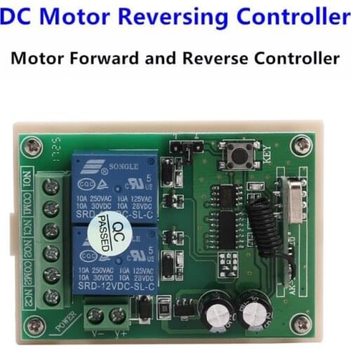 1 PC DC 12V 2 Channel RF 433MHz Wireless Remote Control Switch Relay Receiver Module