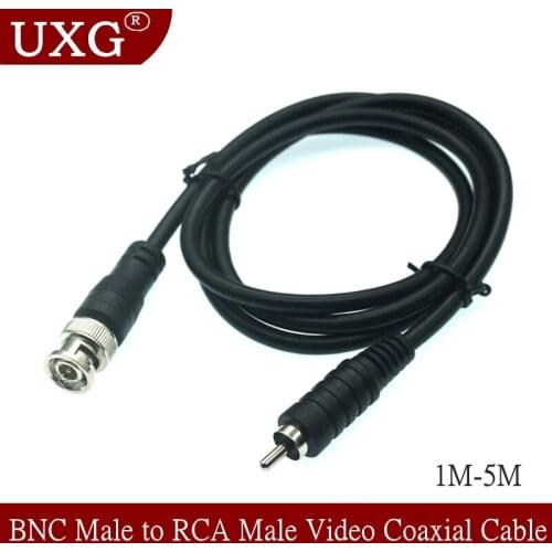 1pcs BNC Female to RCA Male jumper Surveillance Video Coaxial Cable Q9 Camera Extension Cord Cable 1m 2m 3m 5m