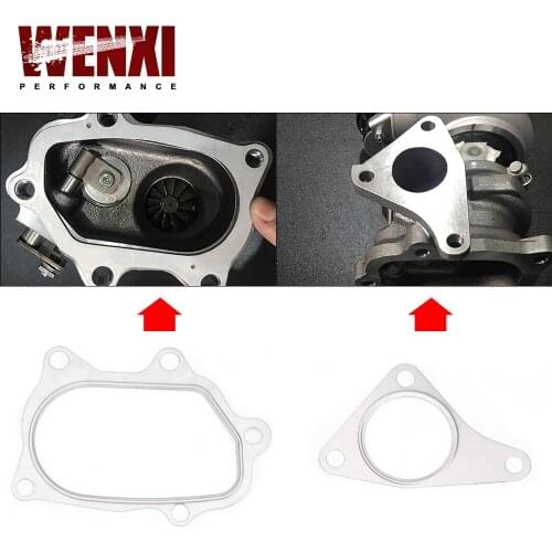 10PCS/LOT For SUBARU TOYOTA EJ20 EJ25 TD04L TD05H TD04 TD05 Turbo Gaskets Down pipe Manifold Gasket Kit