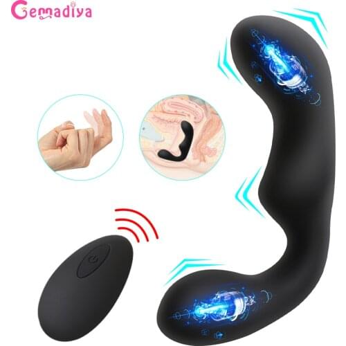 12 Speeds Remote Control Anal Vibrator Butt Plug for Gay Men Prostate Massager Masturbators Dildo Fidget Sex Toy for Woman 18