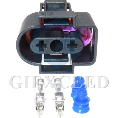 2 Sets 2 Pin 1J0973202 Car Water Spray Antifreeze Wiring Cable Socket For VW 3.5 Series Auto Waterproof Connector