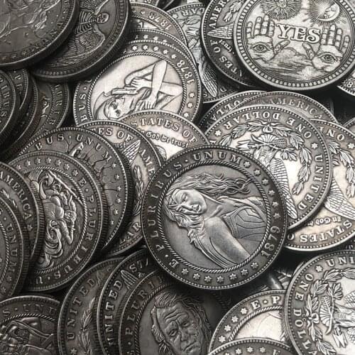 38MM 1890 American Morgan Wandering Coin Commemorative Collectible Coin Gift Lucky Challenge Coin