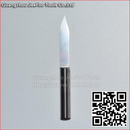 6*30degree*0.4*30H*60L Flat Bottom Engraving Bits, Solid Carbide Tool on 3D Woodworking Relief Machining/ Metal