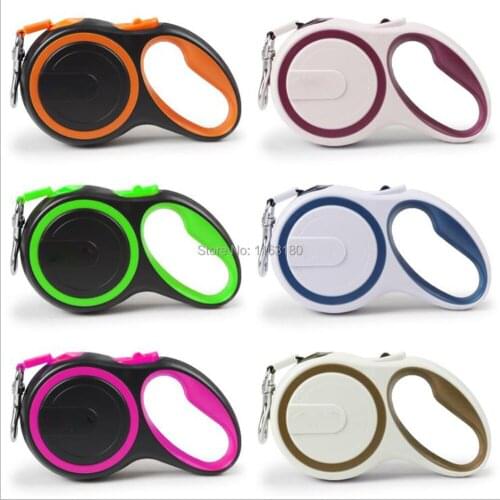 24pcs/lot Retractable Dog Leash Automatic Flexible Dog Leash Dogs Cat Traction Rope Leashes For Puppy Medium Dogs