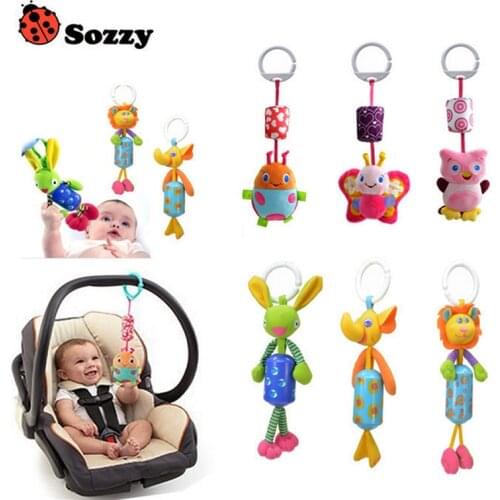 Baby Rattle toys Crib Stroller Toy 0-12 Months Baby Rattle Ring Baby Plush Wind Chimes infant Rattles Soft Bed Bell for Newborn
