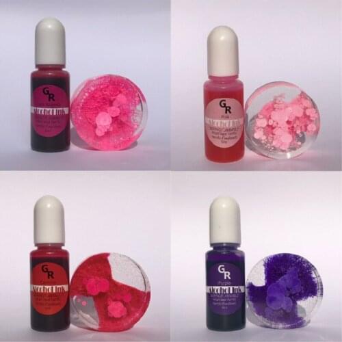 M2EA 12 Colors Epoxy Resin Diffusion Pigment Alcohol Ink Liquid Colorant Dye DIY Crafts Jewelry Making Accessories