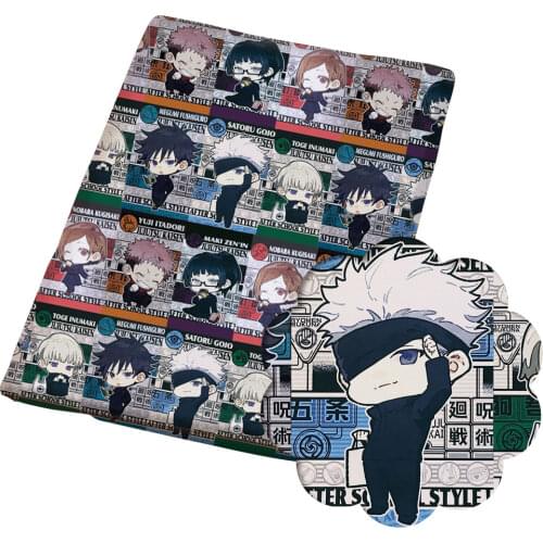 DIY 50*145CM flower pattern Polyester cotton Fabric Patchwor Printed for Tissue Kids Home Textile for Sewing Doll Dress Curtain