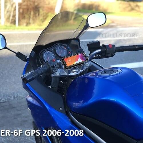 For Kawasaki ER-6f ER6F 2006 2007 2008 NEW Motorcycle Accessories Black Mobile Phone Holder GPS Stand Bracket