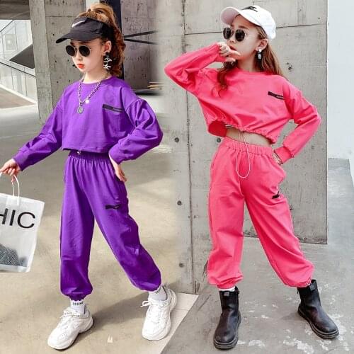 Teenage Girls Outfits Spring Autumn Cute Top + Wide-leg Pants Casual Two-piece Suit 2021 Korean Children Clothing Set 4-12 Year