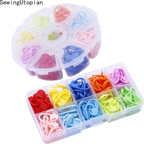 Colorful Mini Safety Pins Knitting Tools Locking Stitch Markers Small Clip Knitting Tools Needle Clip Knitting Crochet Hook