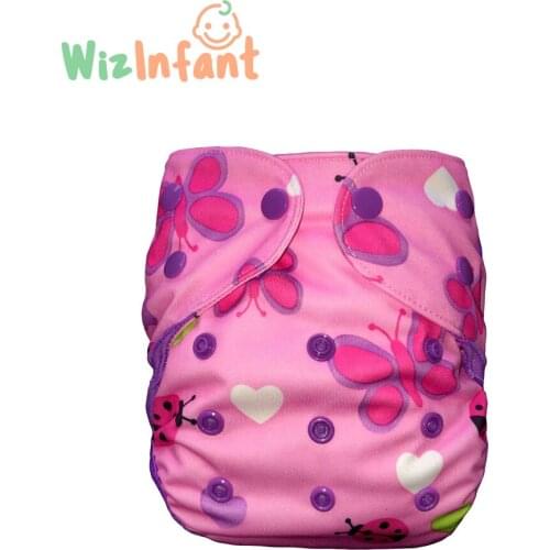 HappyFlute Small Cloth Diaper cover with double gussets,fits 3-9 months baby,without insert