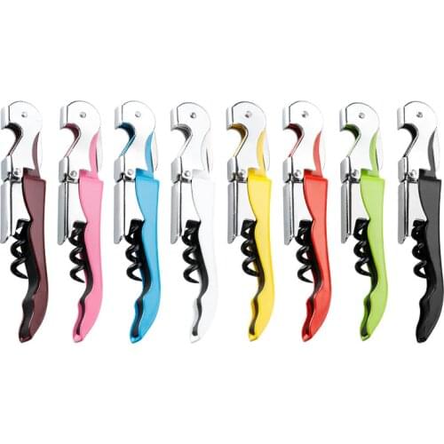 Multifunction sea horse corkscrew bottle opener mini bar wine opener keyring durable fruit knife keychain