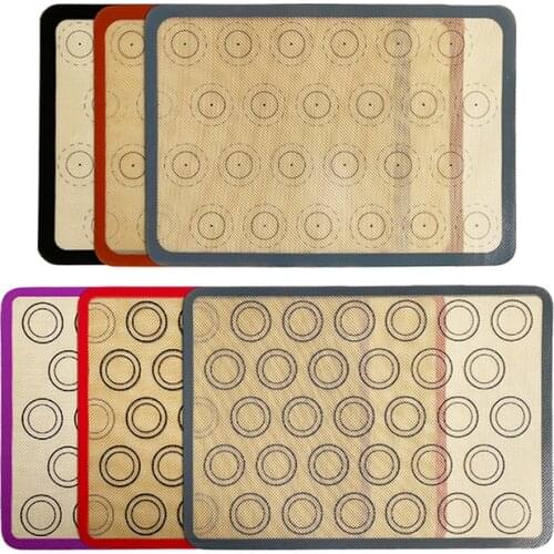 Reusable Silicone Macaron Baking Mats Non Stick Liner for Bake Pans and Rolling Macaron Pastry Cookie Mat Tools