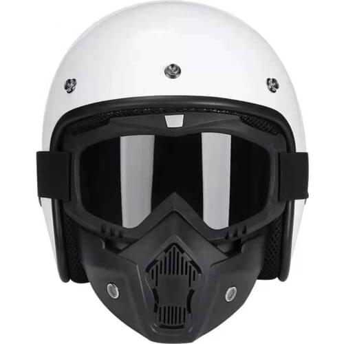 Motorcycle Helmet Vintage Open Face Retro Half Casco Moto Capacete Mopeds Enduro MTB Scooter Jet Pilot Cross Casque Men Women