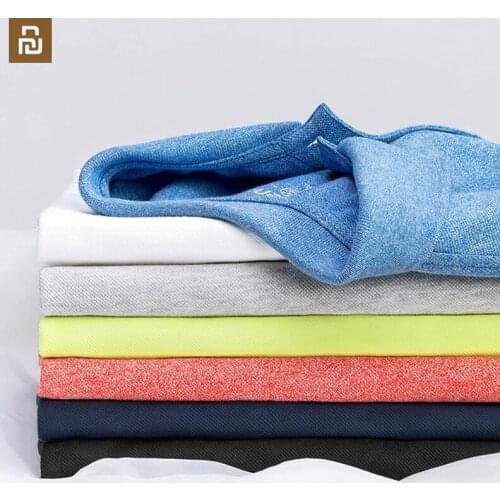 2020 summer pure color polo shirt mens short-sleeved antibacterial deodorant youth stretch lapel t-shirt polo shirt for xiaomi