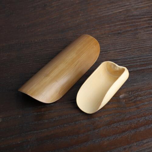 Natural Bamboo Tea Spoon Chinese Kongfu Tea Shovel Tea Ceremony Fish Shape Teaware Accessories
