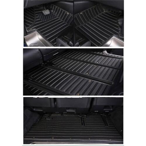 Custom full set car floor mats + trunk mat for Mercedes Benz V 250d 2021 7 8 seats waterproof rugs carpets for V250d 2020-2014