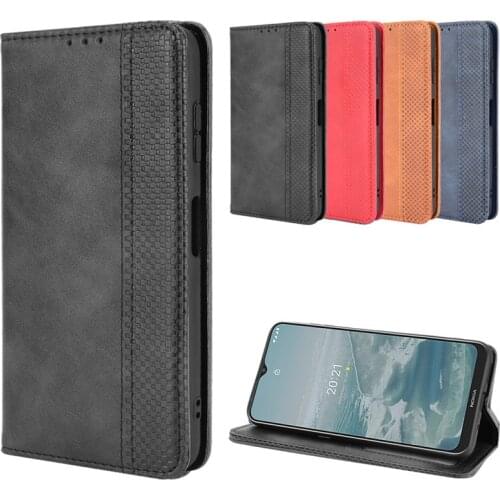 For Nokia G20 Vintage Business Cover Stand Holder Shell Shockproof Wallet Leather Capa Smart Coque for Nokia G10 6.3 Para
