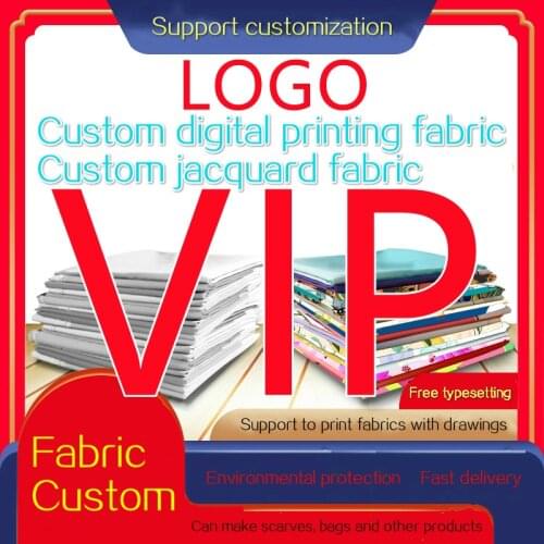 International Luxury Brand Fashion Silk Polyester Printed Jacquard Brocade Wool Fabric Cloth Customization