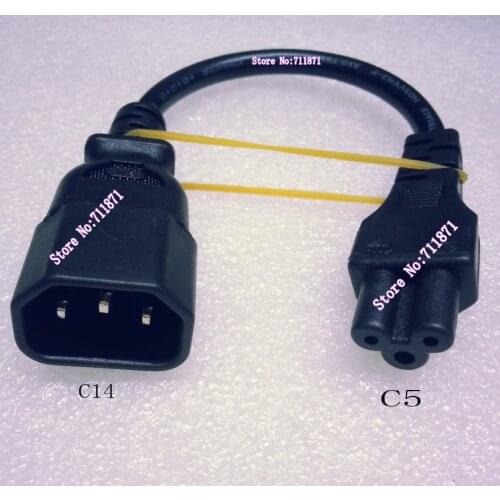 C14 C5 Power Cord IEC 320 C5 to C14 Power Cable Line C5 to C14 Power Wire 3P C5/C14 Power Cable Line Cord Wire