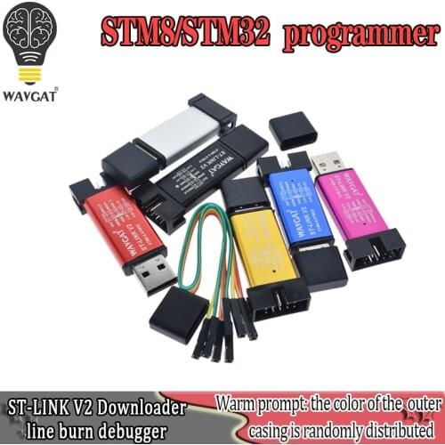 ST-Link V2 new stlink mini STM8STM32 STLINK simulator download programming With Cover