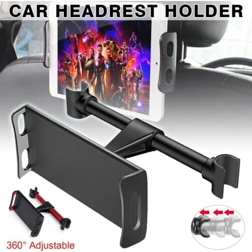 Universal Car Back Seat Phone Holder Stand for iPad 360 Degree Rotatable Headrest Cell Phone Bracket Durable Car Holder Stand
