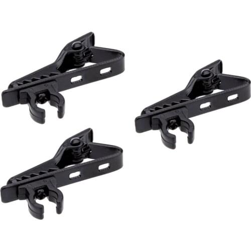 3pcs Microphone Lapel Tie Clip for Lapel Lavalier Mic