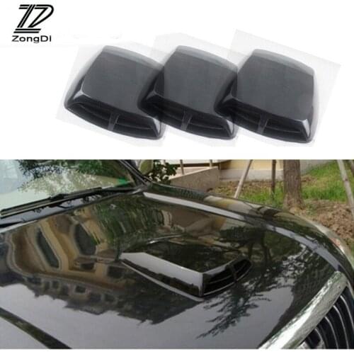 ZD For Skoda Octavia A5 A7 2 Fabia Yeti BMW E60 F30 X5 E53 Inifiniti Car Front Fender Engine Hood Air Vent Trim Cover Sticker