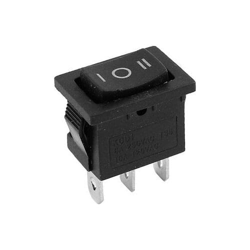 10pcs 3-Pins 3 Position ON/OFF/ON SPDT Boat Rocker Switch 6A 250VAC 10A 125VAC